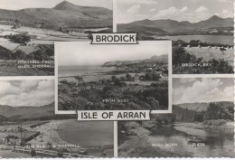 BRODICK - ISLE OF ARRAN - Real Photographic Multi View Postcard - Larger Sized - Ayrshire