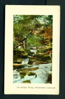 ENGLAND  -  Lynmouth  Watersmeet  The Rickety Bridge  Used Vintage Postcard As Scans - Lynmouth & Lynton