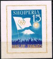ALBANIE Jeux Olympiques TOKYO 64. Yvert BF 6 K Non Dentelé. ** MNH. Imperforate - Sommer 1964: Tokio