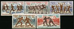 CONGO Jeux Olympiques TOKYO 64. Yvert N° PA 129/33  ** MNH. Perforate - Zomer 1964: Tokyo