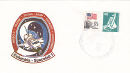 USA 1983 - Brief  Maxi Card - Columbia Spacelab 1 -   28.11.1983 Launch - Etats-Unis