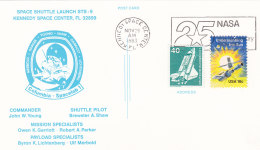 USA 1983 - Brief  - Columbia Spacelab 1 -   28.11.1983 Launch Kennedy Space Center - Etats-Unis