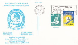 USA 1983 - Brief  - Columbia Spacelab 1 -   28.11.1983 Launch Kennedy Space Center - Estados Unidos