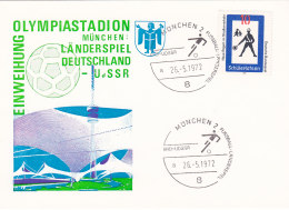 1972 - Olympiastadion München Länderspiel Deutschland - UdSSR - Gebraucht