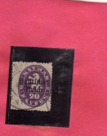 GERMANY BAYERN GERMANIA BAVARIA ALLEMAGNE 1920 LION LEONE OFFICIAL STAMPS OVERPRINTED 20pf USATO USED OBLITERE' - Service