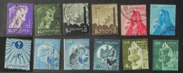 Egitto 1958 - 1959 Lot 12 Stamps Used - Oblitérés