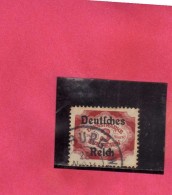 GERMANY BAYERN GERMANIA BAVARIA ALLEMAGNE 1920 OFFICIAL STAMPS NUMERAL 1 1/2m 1 1/2 M USATO USED OBLITERE´ - Officials