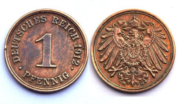1 Pfennig 1912 G. VF. Copper/ Cuivre - 1 Pfennig