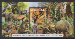 Sénégal 2015 Bloc ** VARIETE SANS VALEUR FACIALE WITHOUT FACE VALUE Mi. Bl. 109 Faune Menacée Threatened Fauna - Picotenazas & Aves Zancudas