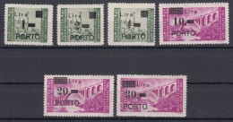 Istria Litorale Yugoslavia Occupation, Porto 1946 Sassone#8-13 Mint Hinged - Joegoslavische Bez.: Istrië