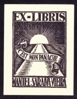 EX-LIBRIS/ Portugal - Manuel Saraiva Vieira, C'est Mon Panache - Exlibris