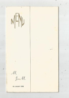 G-I-E , Menu , 1965 , 3 Volets - Menus