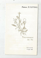 G-I-E , Menu , Profession De Foi , 1969 - Menus