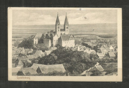 463v * QUEDLINBURG * BLICK AUF SCHLOSS UND SCHLOSSKIRCHE * 1918 *!! - Quedlinburg