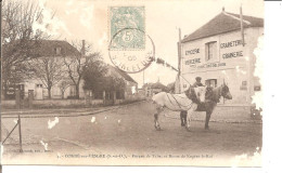 CONDE SUR VESGRE   Bureau De Tabac Et Route De Nogent Le Roi     + QU ETAT !!!  Voir Scan - Viroflay