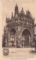 Cp , 61 , ALENÇON , L'Entrée De L'Église Notre-Dame (XVe S.) - Alencon