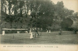 Cpa BOULOGNE SUR MER 62 Le Jeu De Lawn Tennis - Vue D' Ensemble - ( Boulevard Eurvin, Sous Les Remparts ) - Boulogne Sur Mer