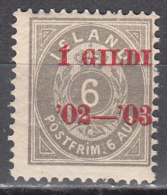 Iceland      Scott No. 46    Mnh     Year  1902 - Ungebraucht