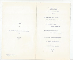 G-I-E , MENU  , Taverne Du LION D'OR , Limoges , 1962 , 20.5 X 12.5 , 2 Scans ,  Frais Fr : 1.55€ - Menus