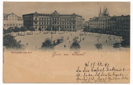 CPA - KASSEL (Allemagne) - Gruss Aus Kassel - Königsplatz Und Post - 1897 - Kassel