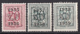 Belgio Lotto Overprint Preobliterato Lot. - Sobreimpresos 1929-37 (Leon Heraldico)