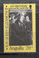ANGUILLA 1986 - QUEEN INSPECTING GUARDS - MNH MINT NEUF NUEVO - Anguilla (1968-...)