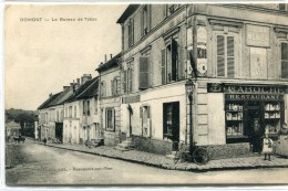 CPA 95 DOMONT LE BUREAU DE TABAC  1914 Commerce Restaurant - Domont