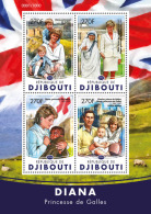 DJIBOUTI 2016 ** Princess Diana Mother Teresa Mutter Teresea M/S - OFFICIAL ISSUE - A1614 - Moeder Teresa