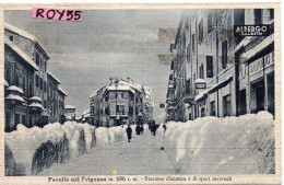 Emiia Romagna-modena-pavullo Nel Frignano Veduta Via Interna Pavullo Ricoperta Di Neve Anni 30 - Autres & Non Classés