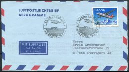1978 Iceland Aerogramme Saudarkrokur Flugdagar Airmail Flight - Stuttgart, Germany - Aéreo