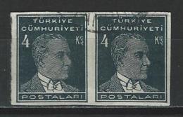 Türkei Mi 950 Imperf. Pair O - Gebraucht