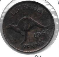 *australia 1 Penny 1950  P   Km 43    Vf+ - Penny