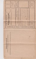 Formulaire De MANDAT LETTRE Payable à Domicile  ( Fermé 8,5 X 12,5  /  Ouvert : 12,5 X 22,5  ( Vierge De 1920) - Zonder Classificatie