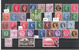 GRANDE BRETAGNE: Lot De 38 TP Royaume Uni  Et Irlande Du Nord (1937...1955) - Collections