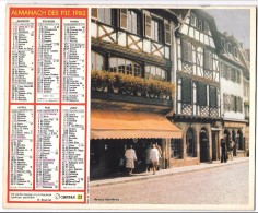 CALENDRIER - ALMANACH 1982 Des PTT  - Départements 75-92-93-94 - Obernai/Hunspach - Groot Formaat: 1981-90