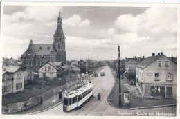 RADEBEUL Straßenbahn Tram BP ARAL Tank Konditorei Schneiderei Litfaßsäule 1932 - Radebeul