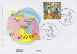 Enveloppe  FDC  1er  Jour    MAYOTTE     Danse  Typique  :  Le  WADAHA   2004 - Sonstige & Ohne Zuordnung