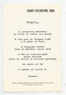 G-I-E , Menu , 16 X 24 , 1965 , SAINT SYLVESTRE , LIMOGES - Menu