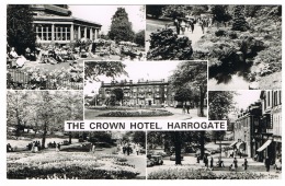 RB 1088 - Real Photo Multiview Postcard - The Crown Hotel Harrogate Yorkshire - Harrogate