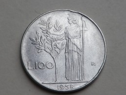 ITALIE  100  LIRE 1958    KM  96     TTB - 100 Lire