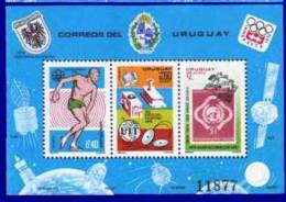 URUGUAY Jeux Olympiques MONTREAL 76 +  INNSBRUCK 76 + UPU+ UIT+FOOT+cosmos  Michel BF 30 ** MNH. - Sonstige & Ohne Zuordnung