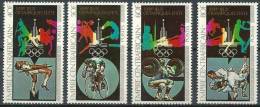 CENTRAFRIQUE Jeux Olympiques MOSCOU 80. Yvert N°383/86 ** MNH. - Verano 1980: Moscu