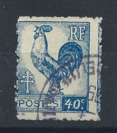 France Variété N°632 Obl (FU) 1944 - Piquage à Cheval - Used Stamps