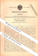 Original Patent - Franz Meier In Breslau , 1895 , Dämpfer Für Blasinstrumente , Trompete , Trumpet , Posaune , Tuba !!! - Instrumentos De Música