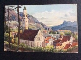 AK Italia Trentino-Alto A.MERANO MERAN PFARRKIRCHE  CARTOLINA - Merano