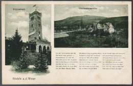 2277 - Alte Ansichtskarte - Rinteln A. D. Weser Klippenturm N. Gel - Rinteln