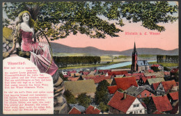 2280 - Alte Ansichtskarte - Rinteln A. D. Weser Weserlied N. Gel - Rinteln