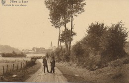 MEIX-DEVANT-VIRTON. VILLERS LA LOUE.  PANORAMA DU VIEUX CHEMIN.  ANIMATION. - Meix-devant-Virton