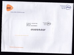 Netherlands: Official Cover Of Dutch Postal Service, 2016, Postage Paid, Post Office Groningen (traces Of Use) - Brieven En Documenten