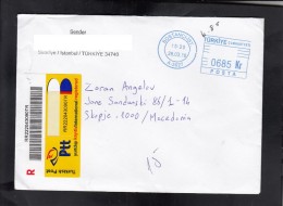 R LETTER / MASHINE CANCEL MACEDONIA ** - Storia Postale